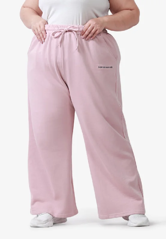 Werra Premium Staycation Wide Leg Pants - Light Pink