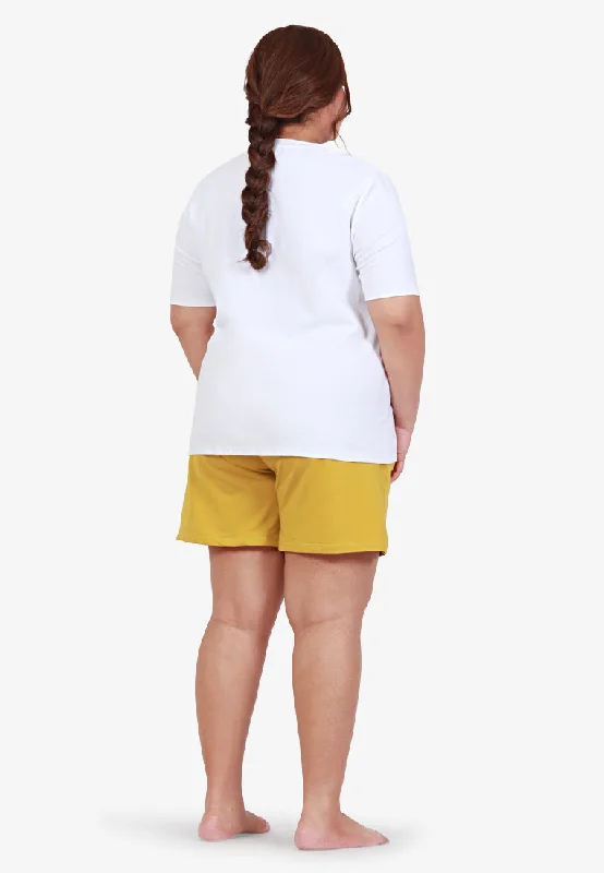 Ethel Easy Drawstring Shorts - Yellow