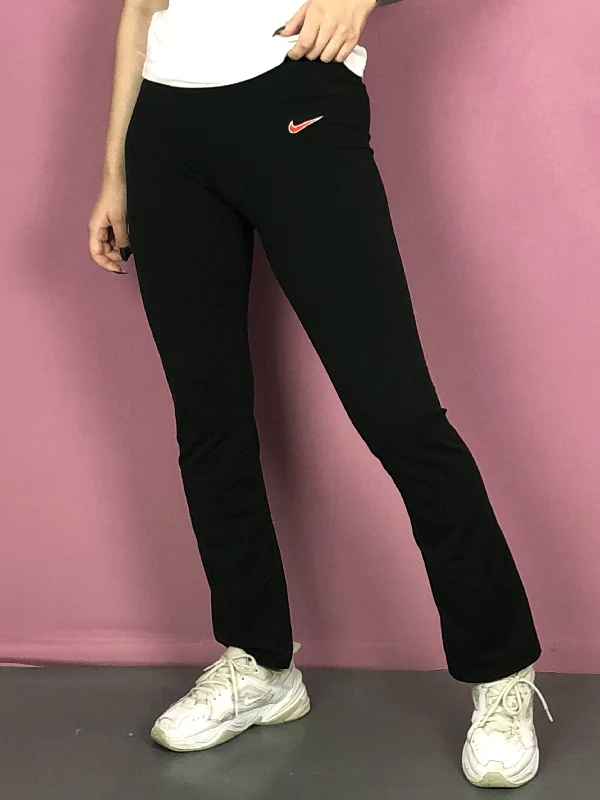 90s Nike Vintage Women's Leggings - XL Black Polyester Blend