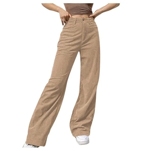 Corduroy Women Vintage 90s Indie Streetwear Teenager Pants