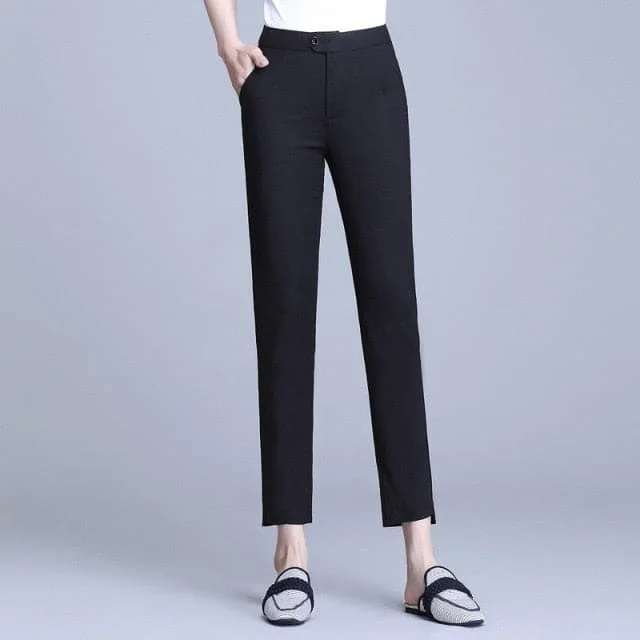 Summer Women Casual Solid Spring Summer Pants