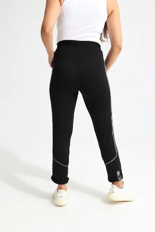 Black Straight Pants