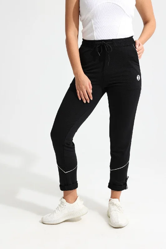 Black Straight Pants