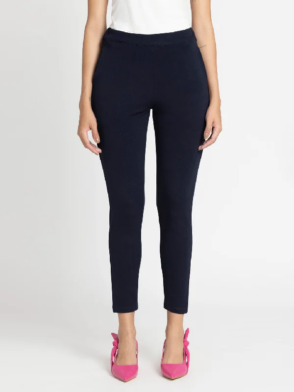 Blue Stretchable Pant