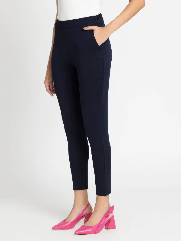 Blue Stretchable Pant