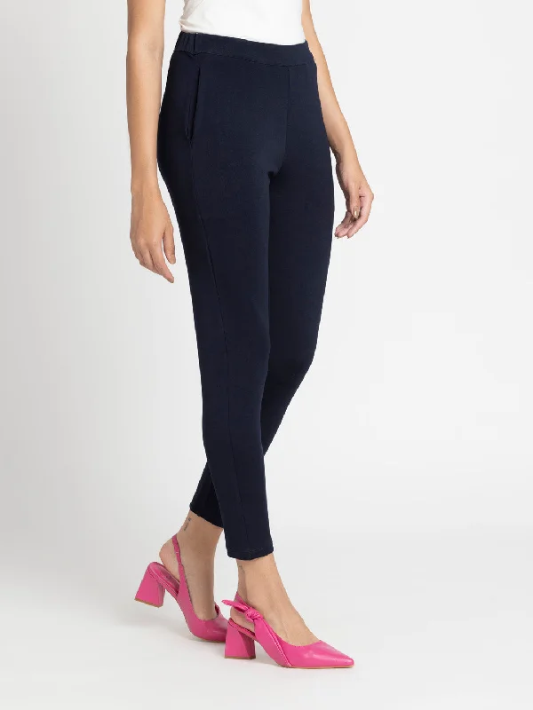 Blue Stretchable Pant