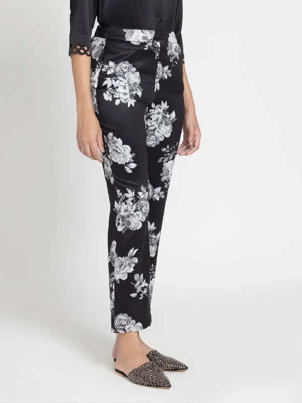 Floral straight pant