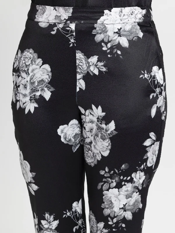 Floral straight pant