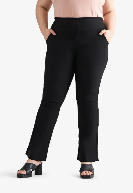 Peggy FLEXI Boot-Cut Pants - Black