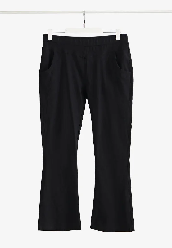 Peggy FLEXI Boot-Cut Pants - Black