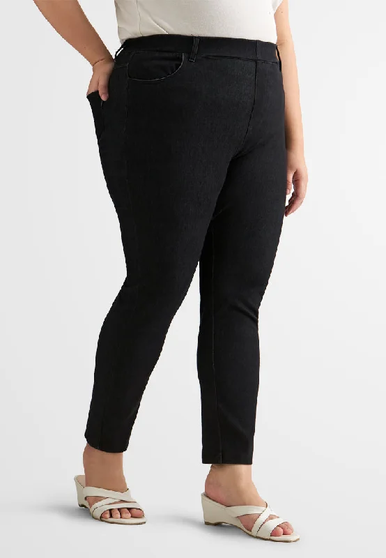 Jeana Ankle Length Jeggings - Black