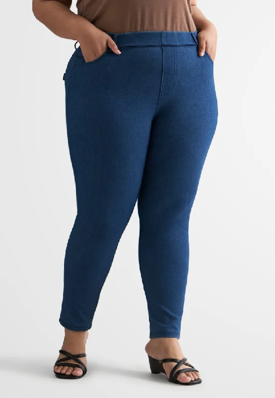 Jeana Ankle Length Jeggings - Blue