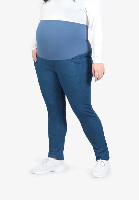 Majka Maternity Flexi Denim Jeggings - Blue