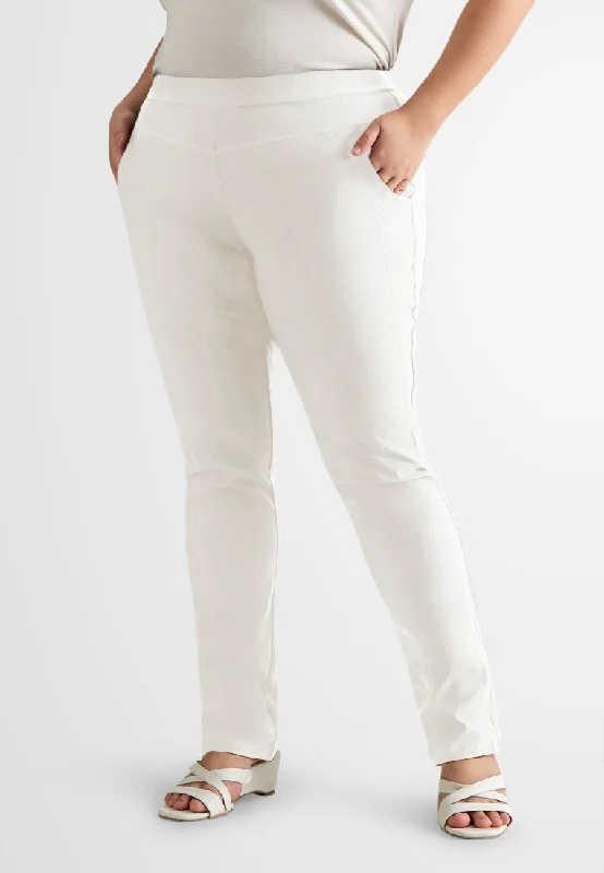 Queenie FLEXI Skinny Pants - White