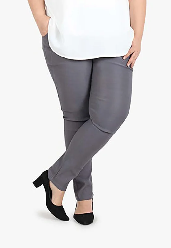 Queenie FLEXI Tall Version Skinny Pants - Grey