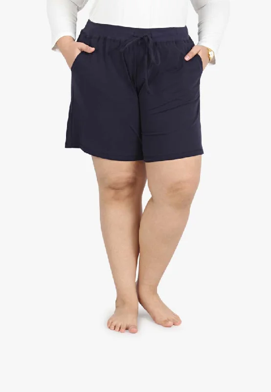 Ethel Easy Drawstring Shorts - Blue