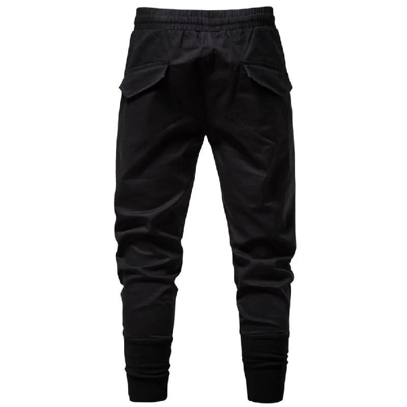 Men's Punk Zipper Splice Jogger Pants