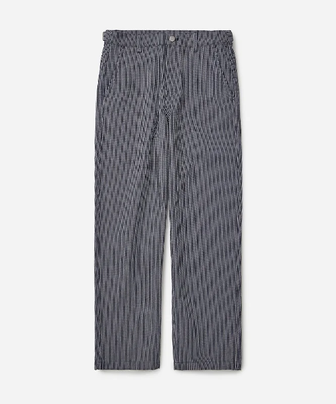 Mulberry Cotton Stripe Twill Pant