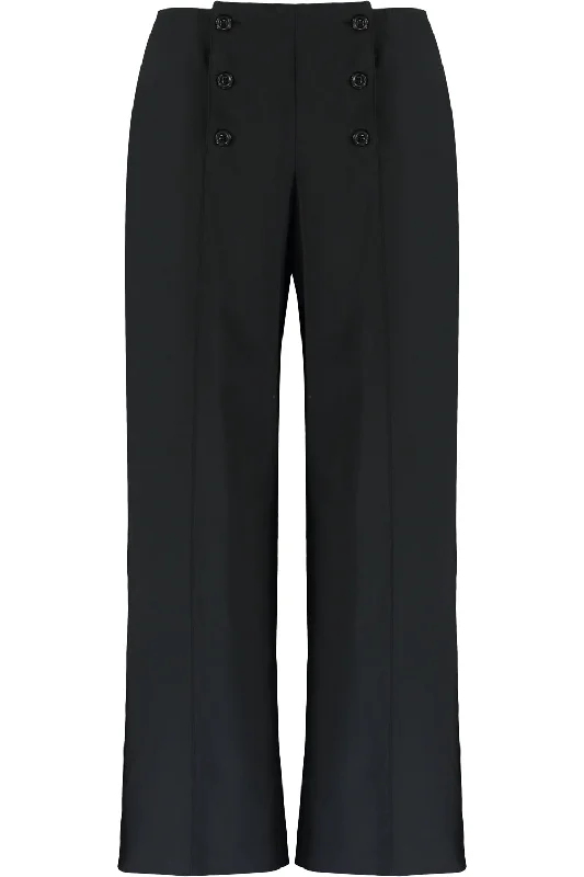 Organic Wool Sailor Style Trousers