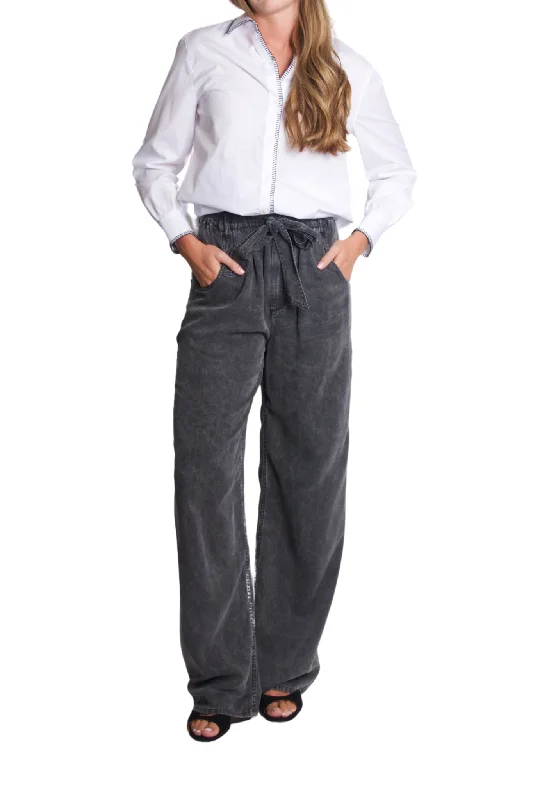 Priana Pants in Faded Black