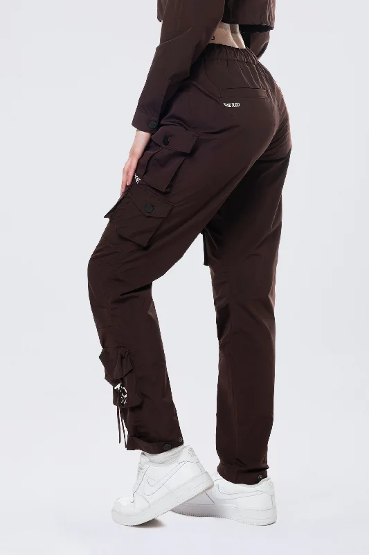 Relaxed Utility Slouched Pants - Espresso