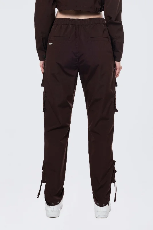 Relaxed Utility Slouched Pants - Espresso