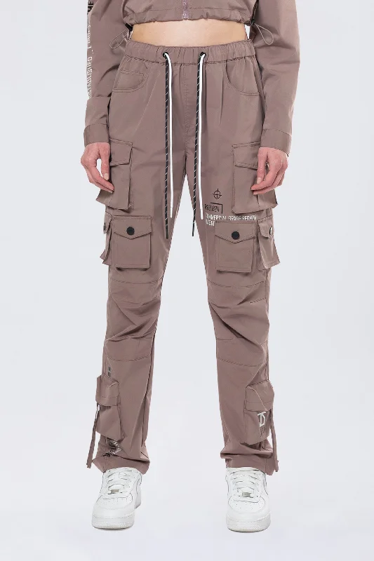 Relaxed Utility Slouched Pants - Smokey Mauve