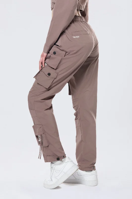 Relaxed Utility Slouched Pants - Smokey Mauve