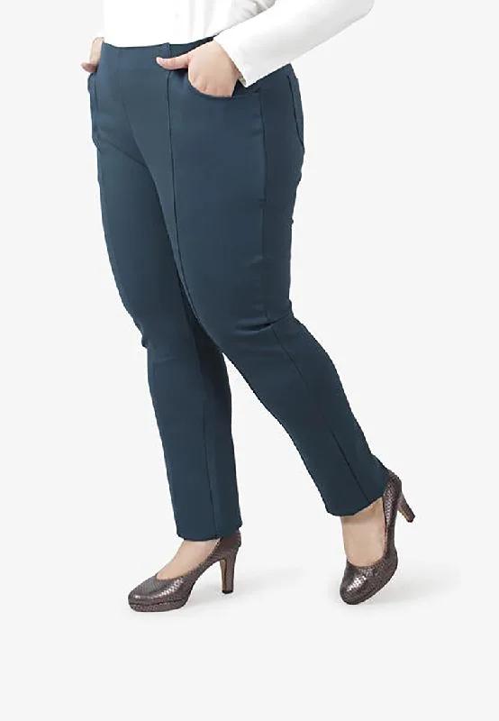 Shakira Elastic Waist Pants - Teal