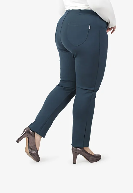 Shakira Elastic Waist Pants - Teal