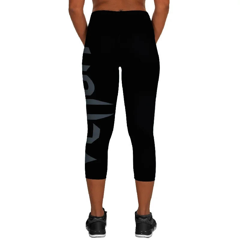 Venum Giant Cropped Leggings - Black/Grey