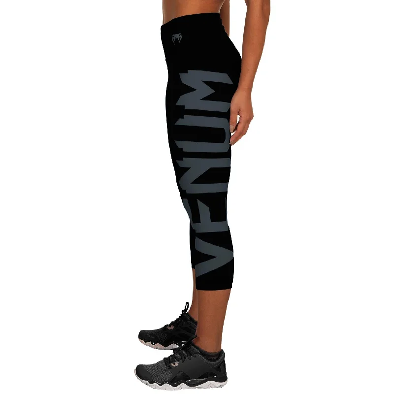 Venum Giant Cropped Leggings - Black/Grey