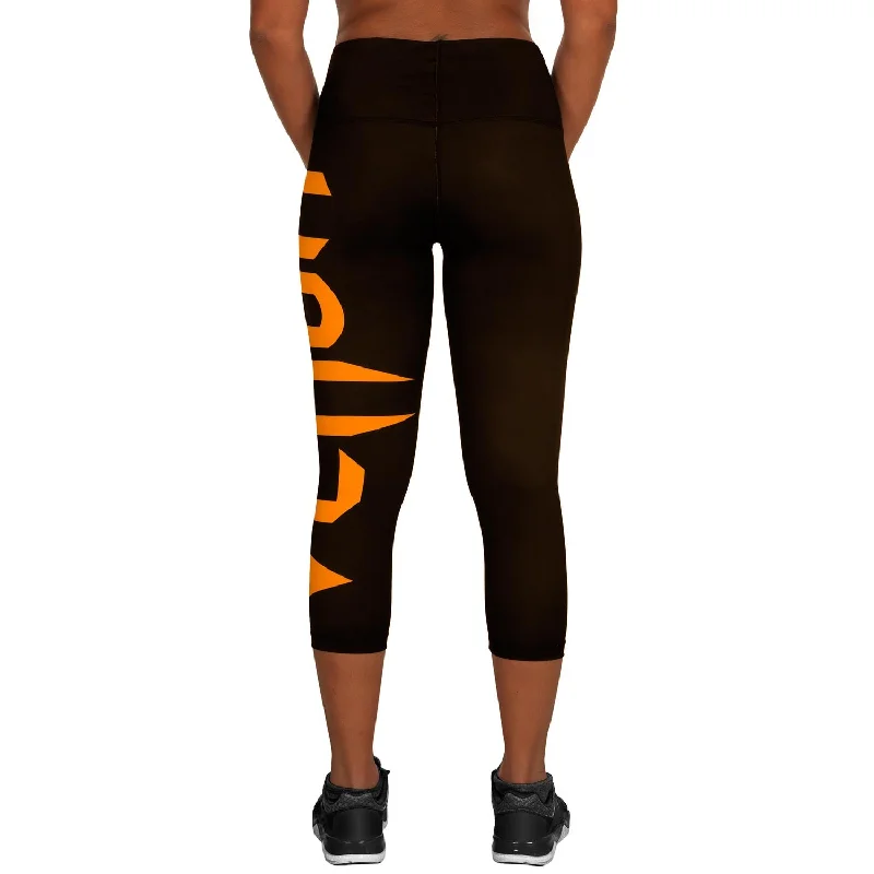 Venum Giant Cropped Leggings - Black/Orange