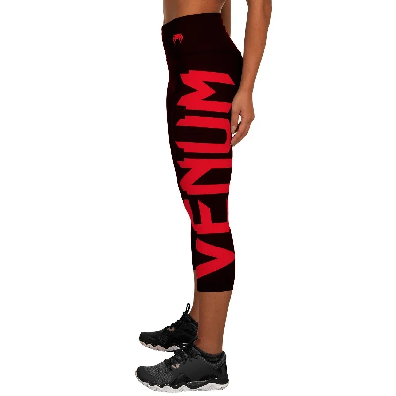 Venum Giant Cropped Leggings - Black/Red