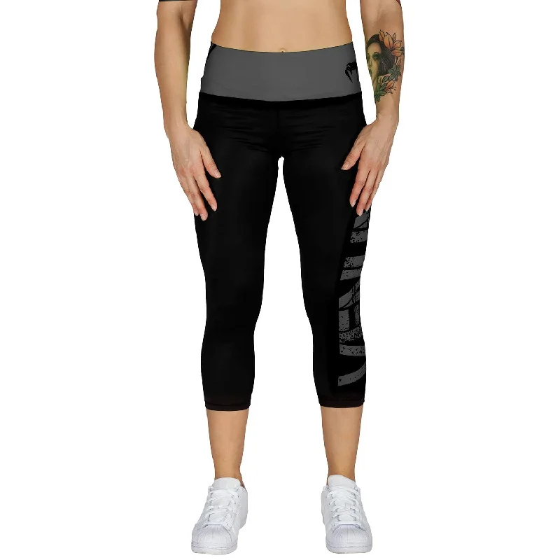 Venum Power Cropped Leggings - Black/Grey