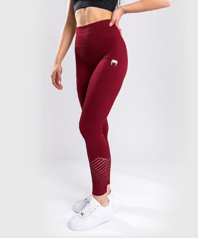 Venum Sparring Seamless Leggings - For Women - Burgundy