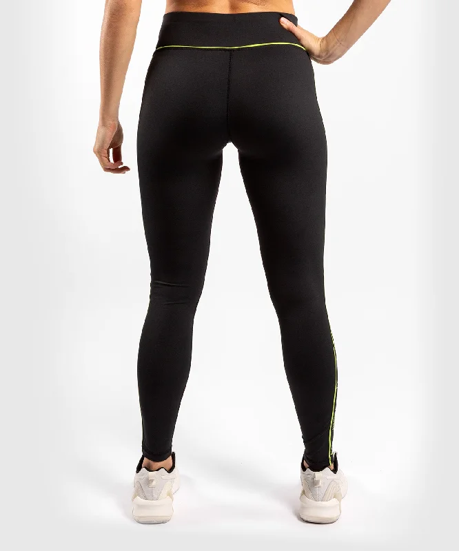 Venum Tecmo Leggings - For Women - Black/Neo Yellow