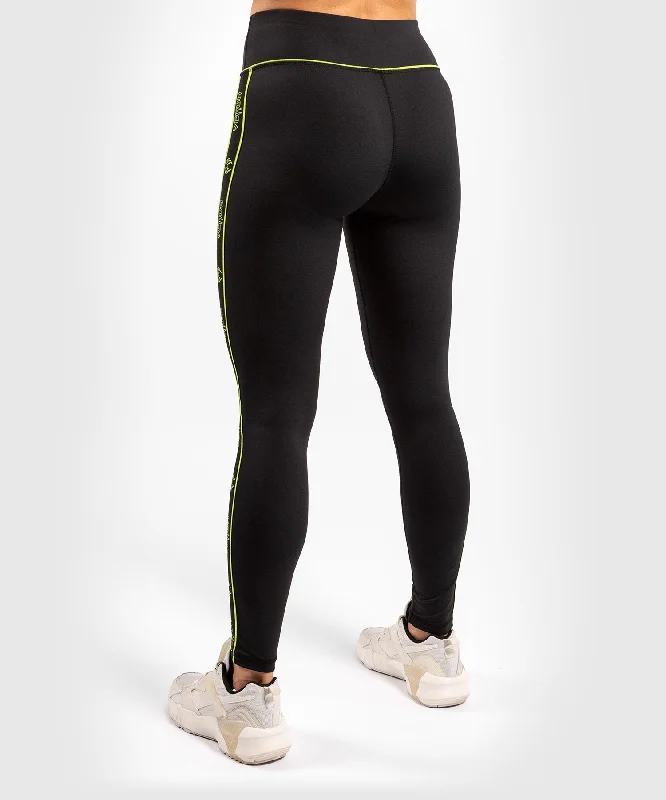 Venum Tecmo Leggings - For Women - Black/Neo Yellow