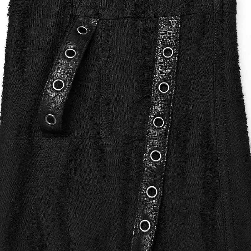 Women's Punk Eyelet Pocket Loose Pants