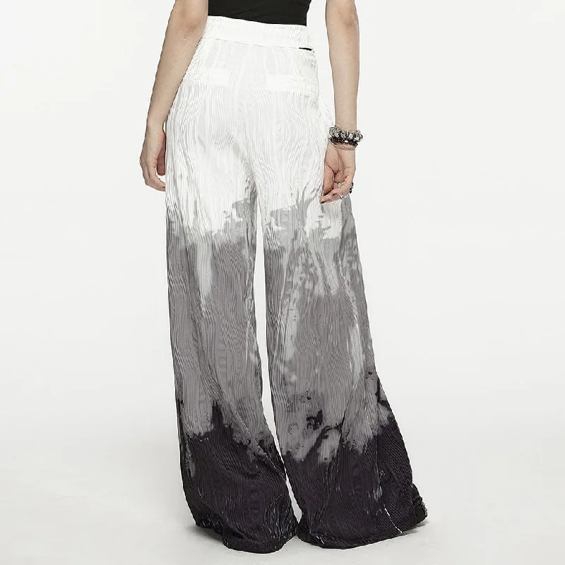 Women's Punk Irregular Color Gradient Casual Pants