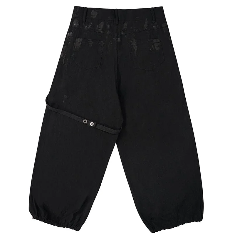 Women's Punk Lacing-up Lantern Pants