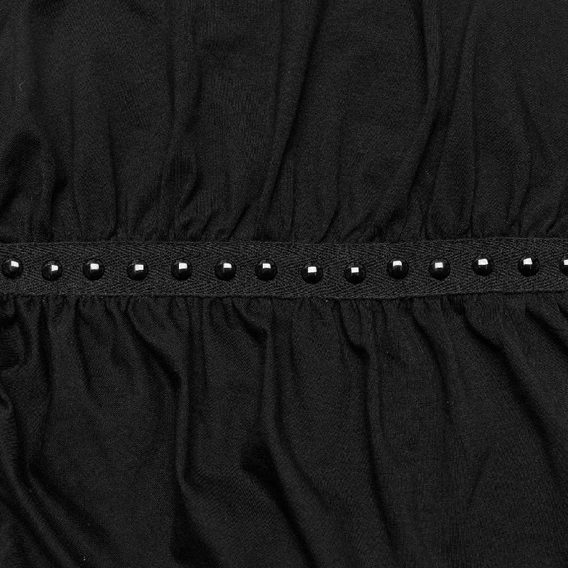 Women's Punk Ruched Beaded Pants