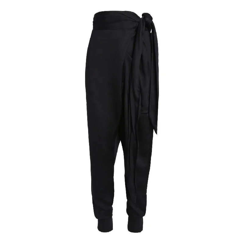 Unisex Sustainable Tencel Zenith Harem Pants in Black