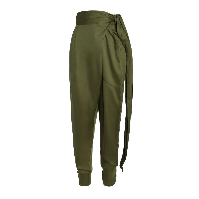 Unisex Sustainable Tencel and Organic Cotton Espoir Shorts in Olive Green