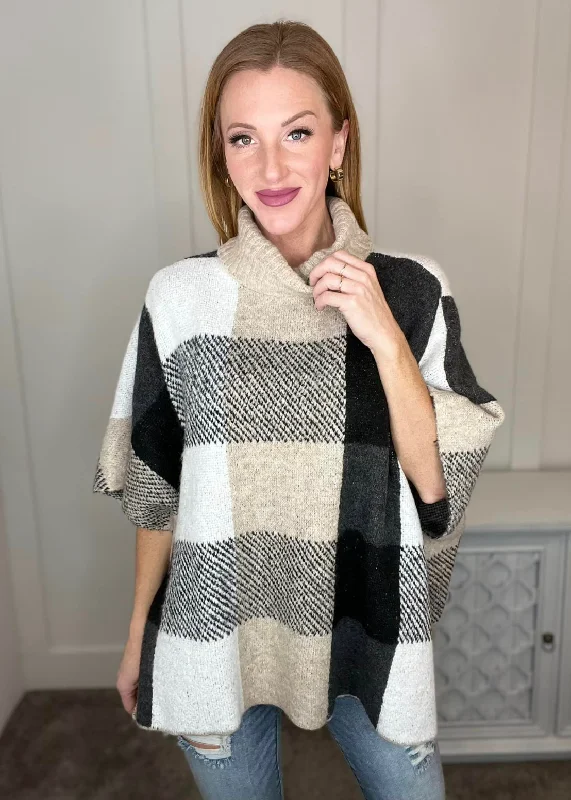 Your Next Favorite Roll Neck Sweater Poncho