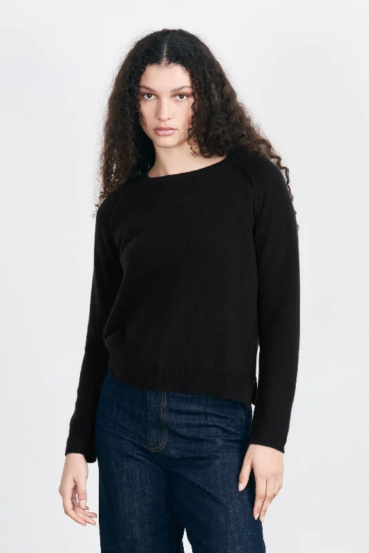 Cashmere Heavy Sweat in Black