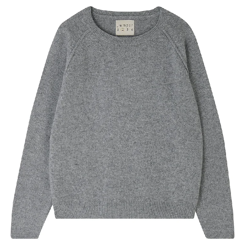 Cashmere Heavy Sweat in Mid Grey