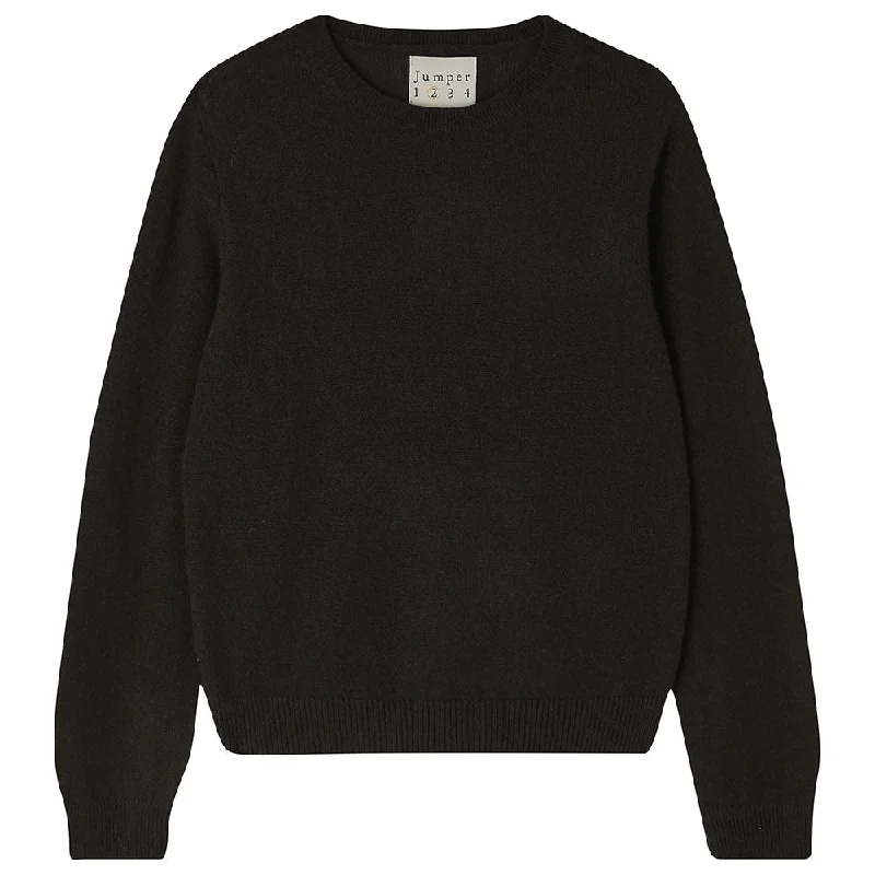 Cashmere Lightweight Crew in Bitter