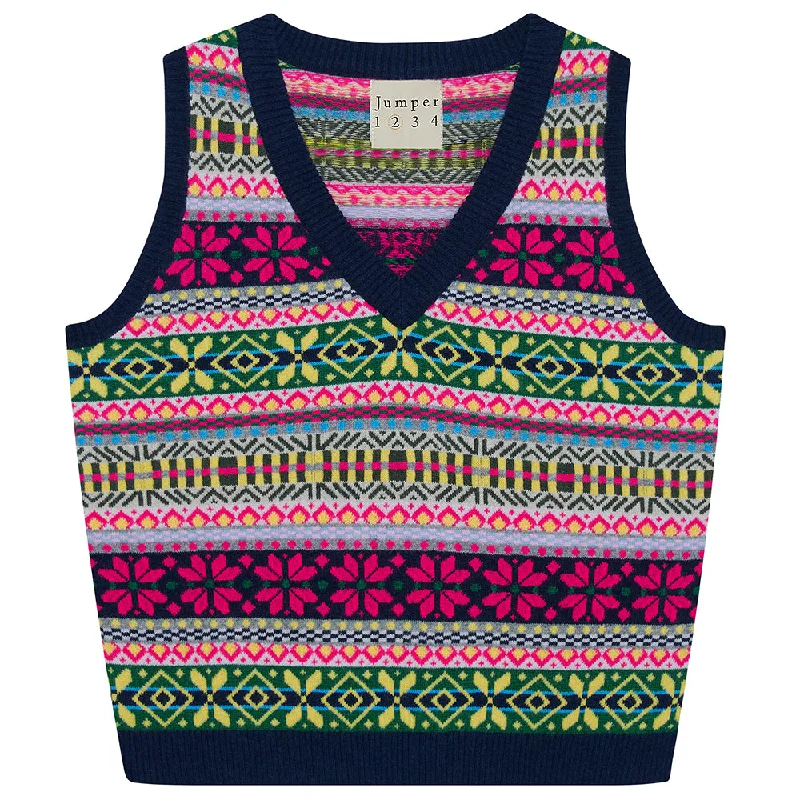 Cashmere Multi Colour Fair Isle Tank