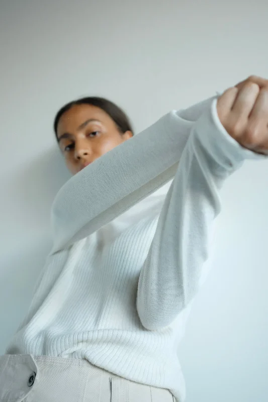 Coéme - Coelle Merino Pullover - Off White Melange